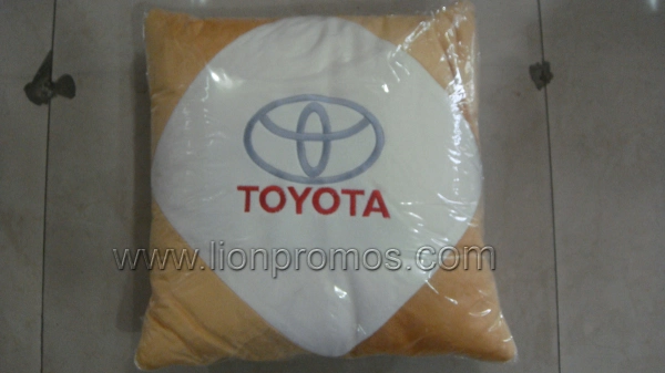 Car Logo Embroidery Promotional Gift Plush Cushion