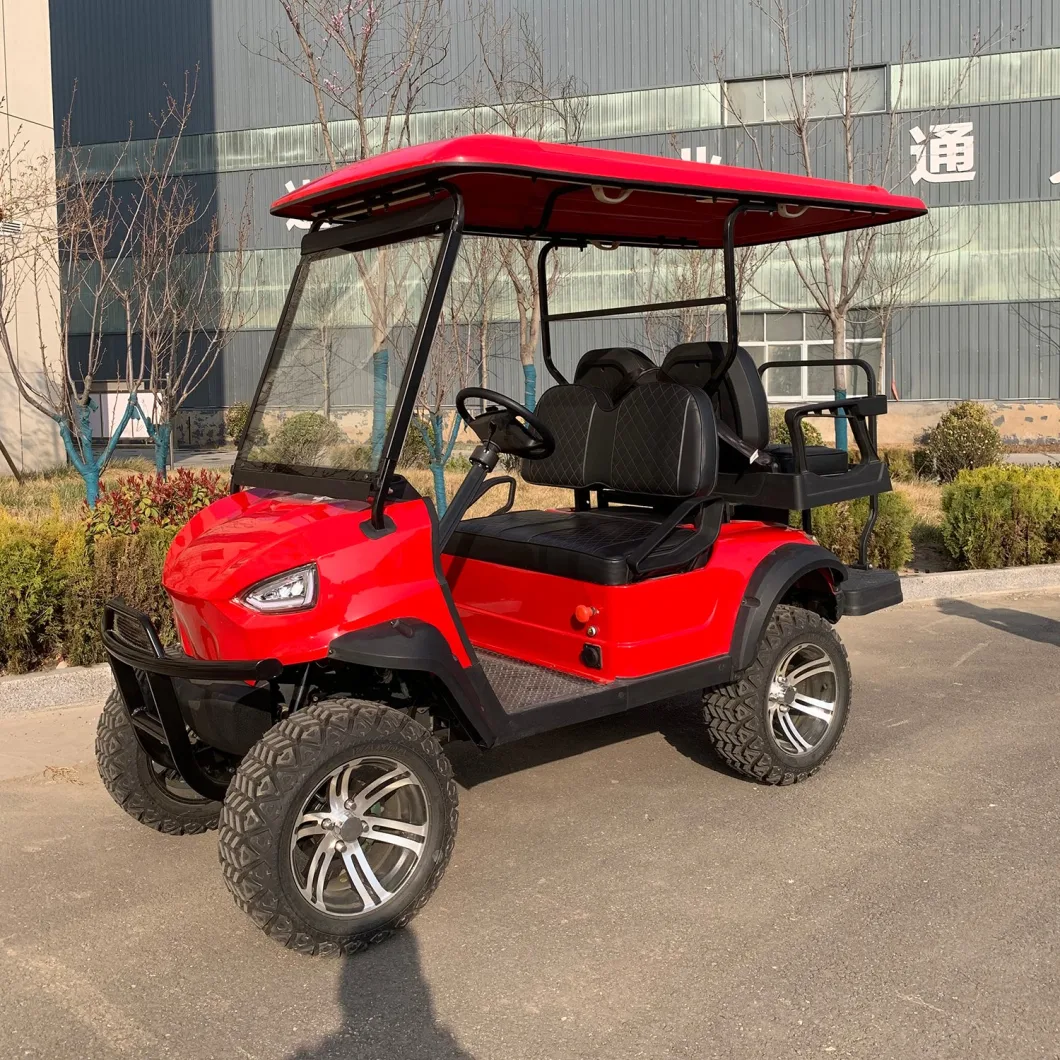 China Manufacturer Wholesale 100/120km Mileage Lead Acid/Lithium Battery 48V/60V/72V 2, 4, 6, 8, 10 Seats/Seater Hunting Golf Cart/Buggy/Car, Club Car