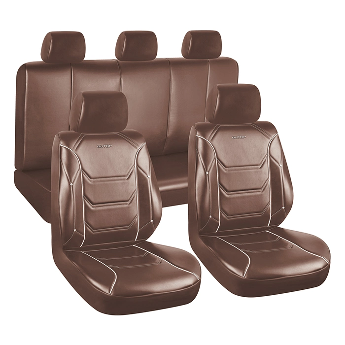 Luxury PU Leather Auto Car Seat Covers 5 Seats Full Set Universal Fit