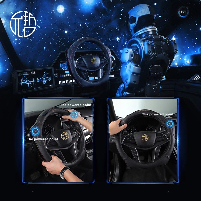 New Genuine Leather Car Steering Wheel Cover