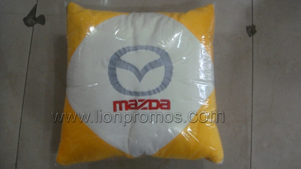 Car Logo Embroidery Promotional Gift Plush Cushion