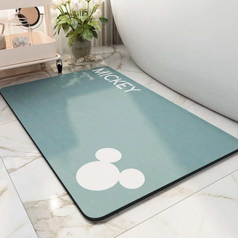 7colour Custom Size High Water Absorption Easy Clean Waterproof Bathroom Bath Anti Slip Bath Mat Diatomaceous Earth Bath Mat-Floor Mat-Door Mat