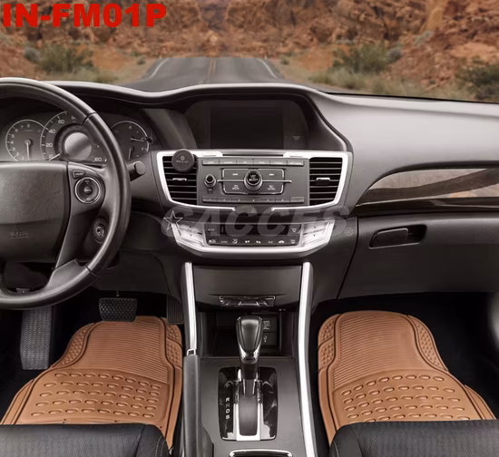 Всепогодное защитное ковровое покрытие Автомобильные коврики для легковых автомобилей, внедорожников и грузовиков, черный комплект из 4 предметов (передние и задние)